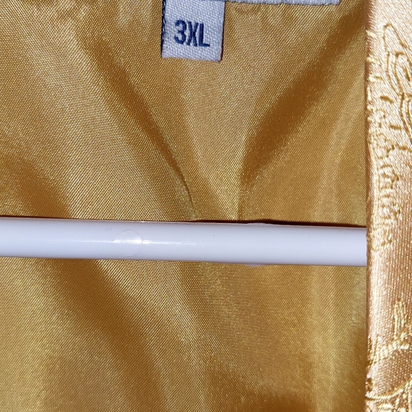 Vintage Gold Paisley Vest with Tie, sz 3XL, $13, GLENN HEIGHTS TX PPU OR SHIP - Picture 8 of 10